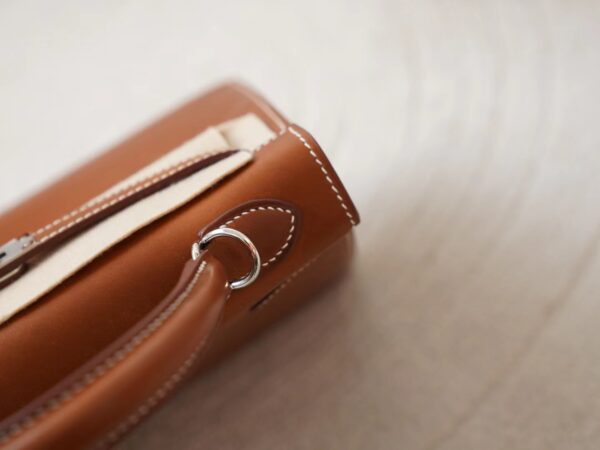 mmexport1722326267125 Hermes Bag Images Kelly Sellier 25CM Barenia Leather Fauve Silver Hardware