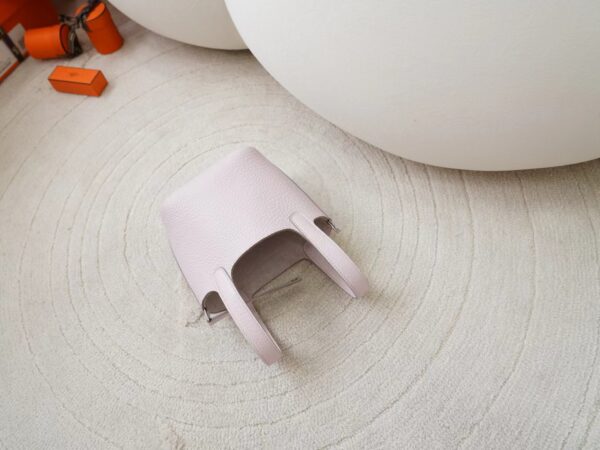 mmexport1722329841967 Hermes Bag Price Clemence Leather 09 Mauve Pale Picotin Micro 14CM Silver Hardware
