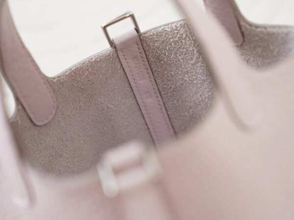 mmexport1722329847576 Hermes Bag Price Clemence Leather 09 Mauve Pale Picotin Micro 14CM Silver Hardware