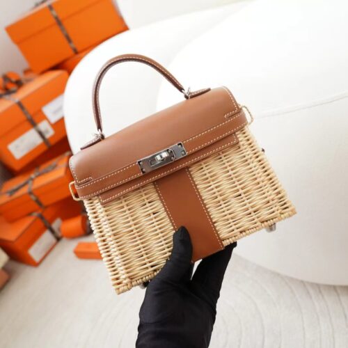 Hermes Bag Price Mini Picnic 37 Gold Swift Leather Silver Hardware
