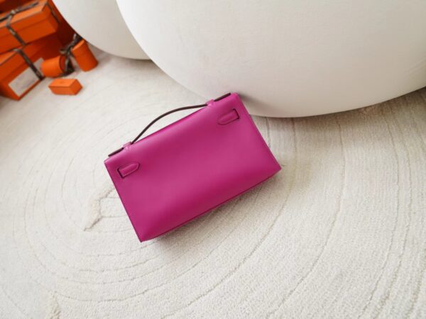 mmexport1722418142591 Hermes Bag Price Kelly Pochette 22CM Swift Leather L3 Rose Purple Silver Hardware