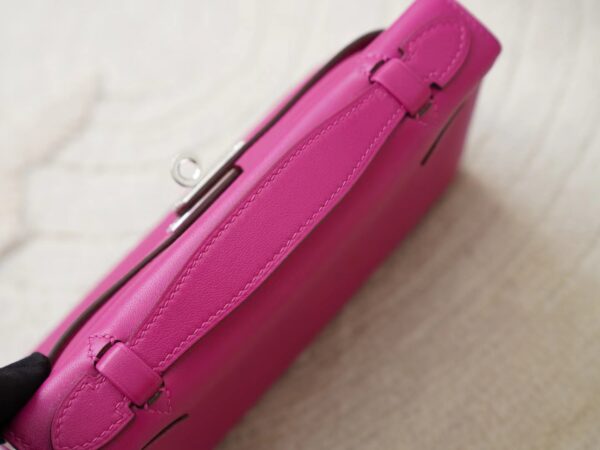 mmexport1722418144230 Hermes Bag Price Kelly Pochette 22CM Swift Leather L3 Rose Purple Silver Hardware