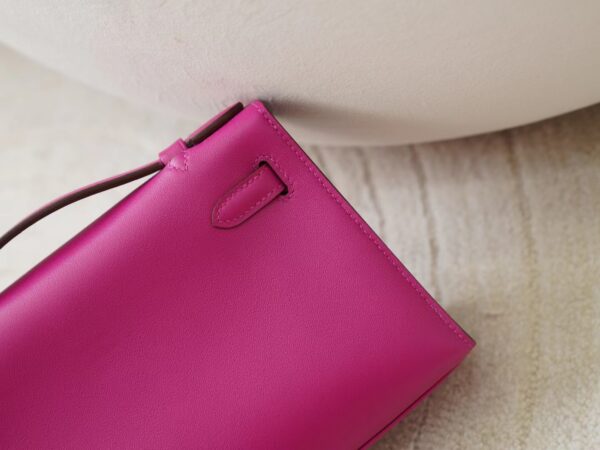 mmexport1722418149206 Hermes Bag Price Kelly Pochette 22CM Swift Leather L3 Rose Purple Silver Hardware