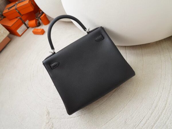 mmexport1722418332477 Saudi Arabia Riyadh Hermes Kelly 28CM Togo Leather 89 Noir Silver Hardware
