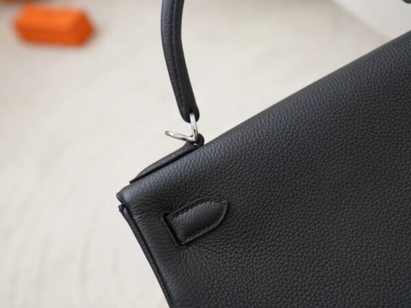 mmexport1722418336112 Saudi Arabia Riyadh Hermes Kelly 28CM Togo Leather 89 Noir Silver Hardware