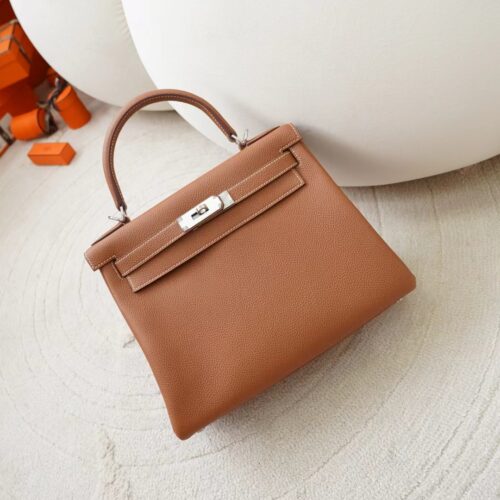 Hermes Bag Price 37 Gold Togo Leather Kelly 28CM Silver Hardware
