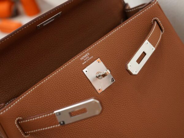 mmexport1722418401210 Hermes Bag Price 37 Gold Togo Leather Kelly 28CM Silver Hardware