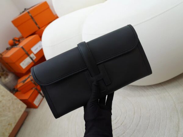 mmexport1722590312962-1 Hermes Jige Elan Clutch Bag Swift Leather 89 Noir