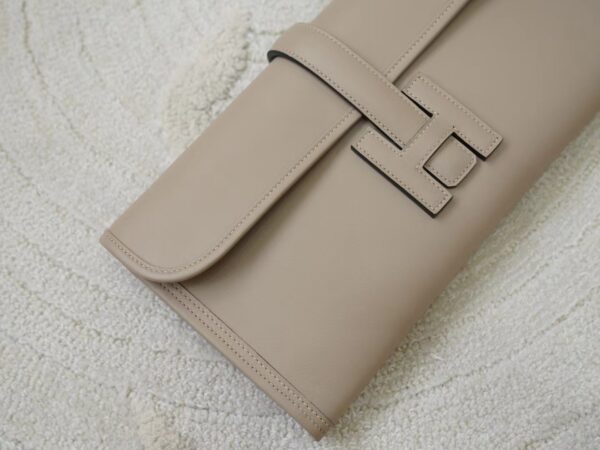 mmexport1722590397288 USA Washington Hermes Jige Elan Clutch Bag M8 Gris Asphalt Swift Leather