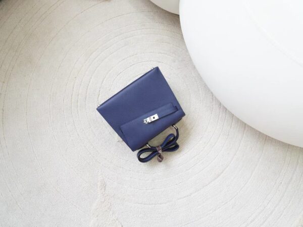 mmexport1722667188411 Hermes Kelly Desordre 20CM Epsom Leather 2Z Blue Nuit Silver Hardware