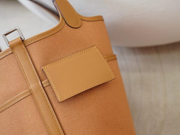 mmexport1722667277972 Hermes Bag Price Picotin Cargo 18CM 2S Sesame Canvas & Swift Leather Silver Hardware