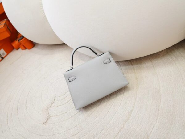 mmexport1725518173954 DDMode Hermes Mini Kelly 19CM Epsom Leather 4Z Gris Mouette Silver Hardware