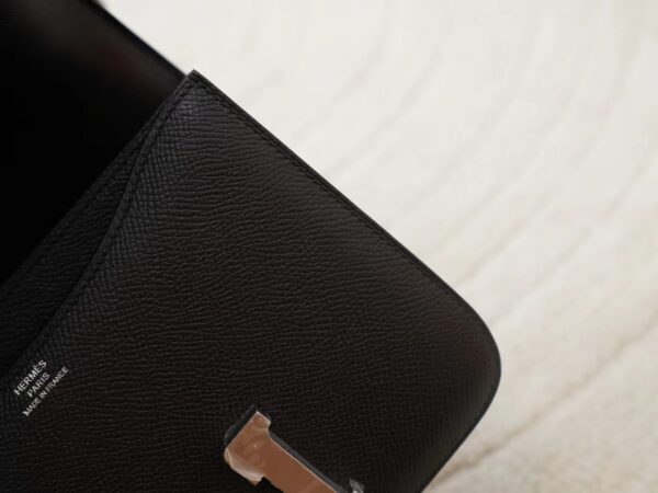 mmexport1725518280098 UK London Hermes Constance 19CM With Mirror CK89 Noir Epsom Silver Hardware