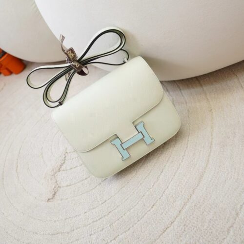 DDMode Hermes Factory Constance 19CM 0S Vert Fizz Epsom Leather Enamel Buckle