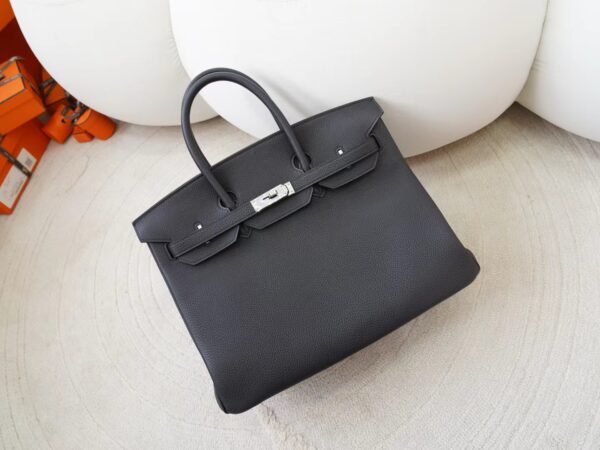 mmexport1725856565886-1 DDMode Hermes Bags Birkin 35CM CK89 Noir Togo Leather Silver Hardware