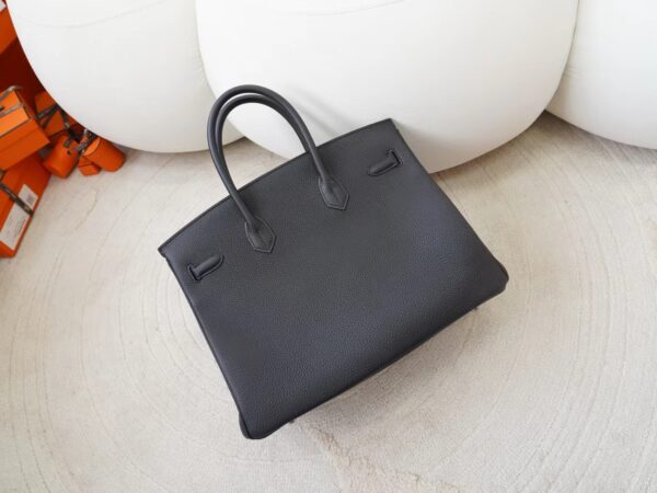 mmexport1725856587220 DDMode Hermes Bags Birkin 35CM CK89 Noir Togo Leather Silver Hardware