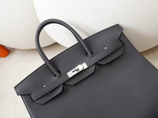 mmexport1725856589392 DDMode Hermes Bags Birkin 35CM CK89 Noir Togo Leather Silver Hardware