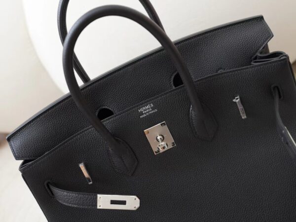 mmexport1725856597157 DDMode Hermes Bags Birkin 35CM CK89 Noir Togo Leather Silver Hardware