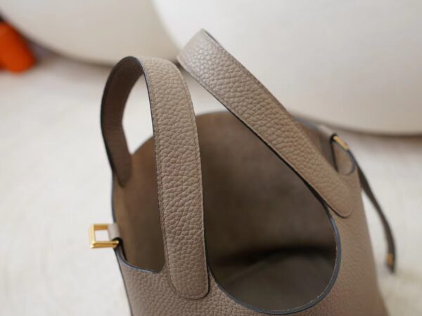 mmexport1725856815414 Hermes Bag Price Picotin 18CM Clemence Leather 8Q Beige Marfa Gold Hardware