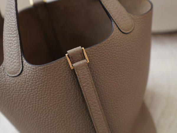 mmexport1725856819166 Hermes Bag Price Picotin 18CM Clemence Leather 8Q Beige Marfa Gold Hardware