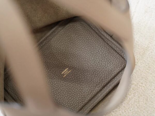 mmexport1725856823063 Hermes Bag Price Picotin 18CM Clemence Leather 8Q Beige Marfa Gold Hardware