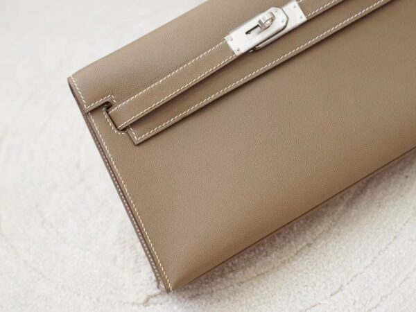 mmexport1725856852403 Hermes Bag Price Kelly Elan 27CM Madame Leather CK18 Etoupe Grey Silver Hardware