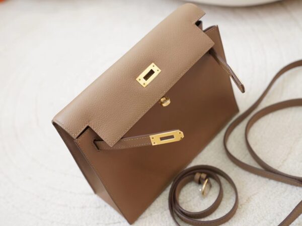 mmexport1726036754926 God Factory Bags Bags Hermes Kelly Danse 22CM Evercolor D0 Beige De Weimer Gold Hardware