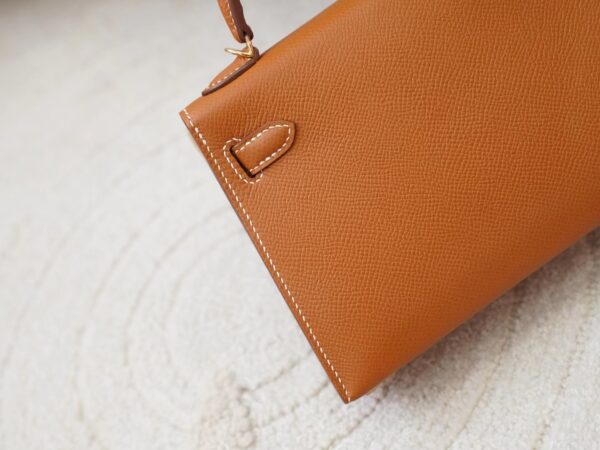 mmexport1726036802614 Australia Sydney Hermes CC37 Gold Mini Kelly 19CM Epsom Leather Gold Hardware