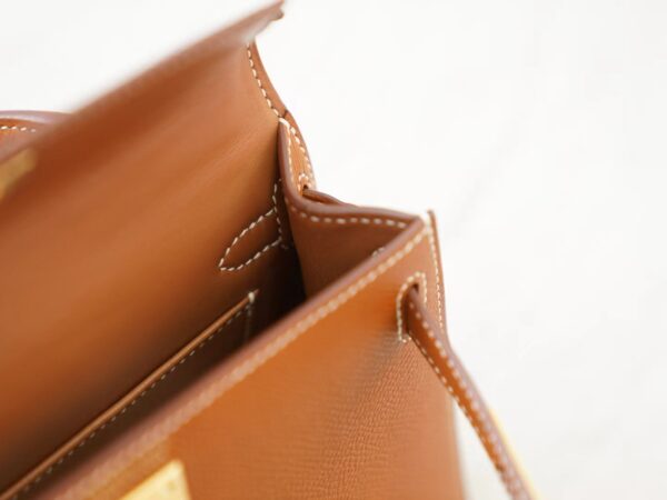 mmexport1726036817971 Australia Sydney Hermes CC37 Gold Mini Kelly 19CM Epsom Leather Gold Hardware