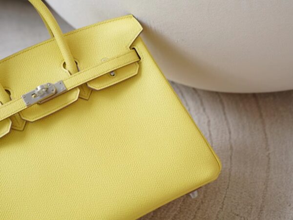 mmexport1726036979002 Hermes Bag Images Epsom Leather Birkin 25CM 9R Lime Silver Hardware