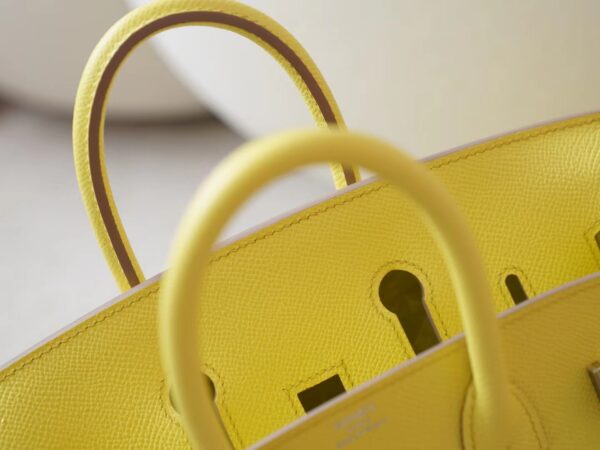 mmexport1726036992912 Hermes Bag Images Epsom Leather Birkin 25CM 9R Lime Silver Hardware