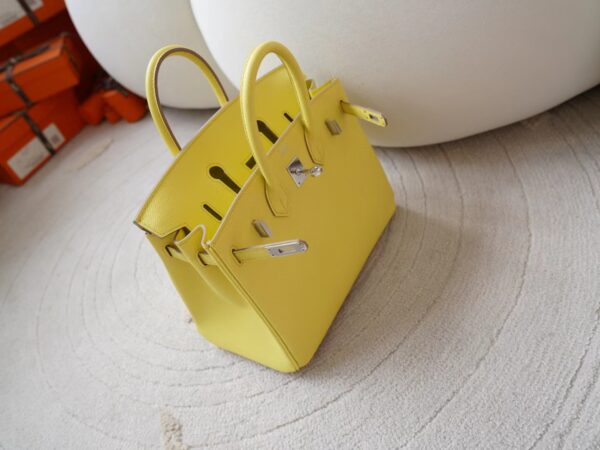 mmexport1726036994885 Hermes Bag Images Epsom Leather Birkin 25CM 9R Lime Silver Hardware