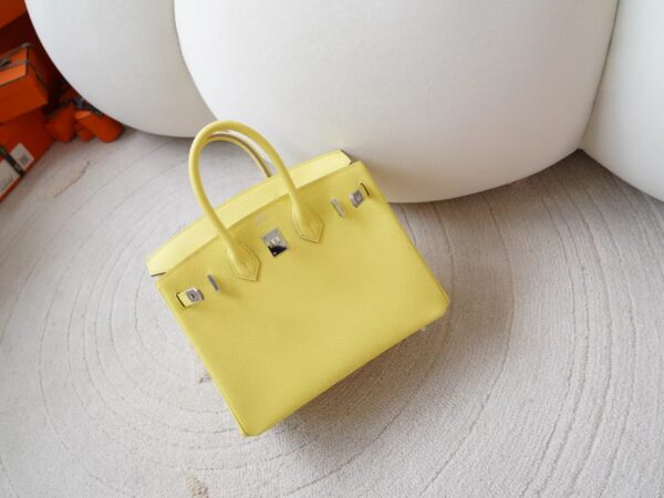 mmexport1726036996779 Hermes Bag Images Epsom Leather Birkin 25CM 9R Lime Silver Hardware