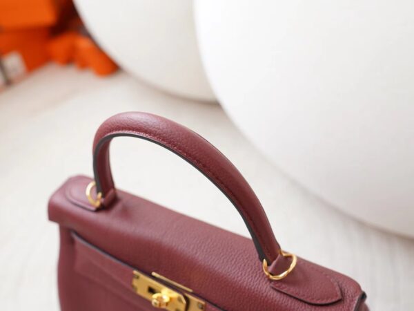 mmexport1726037092259 Canada Toronto Hermes Kelly 28CM Togo Leather CC55 Rouge H Gold Hardware