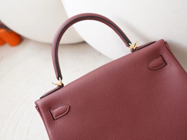 mmexport1726037094017 Canada Toronto Hermes Kelly 28CM Togo Leather CC55 Rouge H Gold Hardware