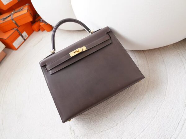 mmexport1726207885916-1 Singapore Kuala Lumpur Hermes Barenia Leather Kelly Sellier 32CM 46 Ebene Gold Hardware