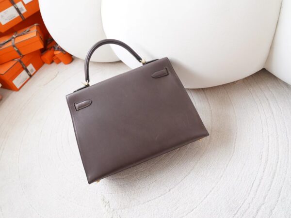 mmexport1726207887615 Singapore Kuala Lumpur Hermes Barenia Leather Kelly Sellier 32CM 46 Ebene Gold Hardware