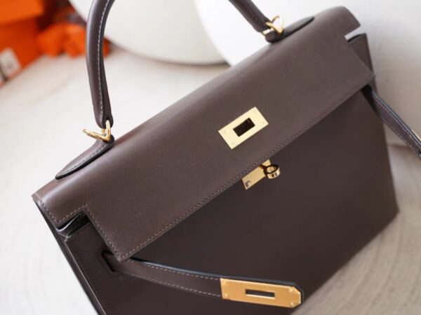 mmexport1726207897738 Singapore Kuala Lumpur Hermes Barenia Leather Kelly Sellier 32CM 46 Ebene Gold Hardware
