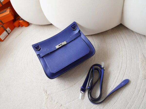 mmexport1726207940866-1 Hermes Bag Images Jypsiere 29CM Clemence Leather M3 Blue Encre Silver Hardware