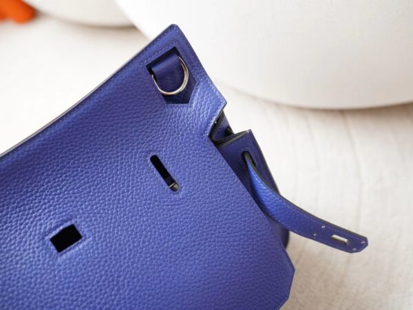 mmexport1726207950043 Hermes Bag Images Jypsiere 29CM Clemence Leather M3 Blue Encre Silver Hardware