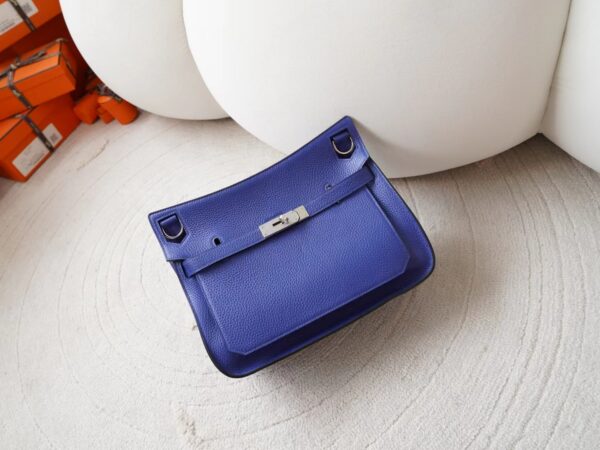 mmexport1726207955594 Hermes Bag Images Jypsiere 29CM Clemence Leather M3 Blue Encre Silver Hardware