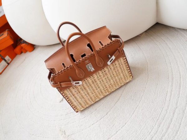 mmexport1726208099381 Hermes Birkin Picnic 25CM 37 Gold Swift Leather / Bamboo Gold Hardware