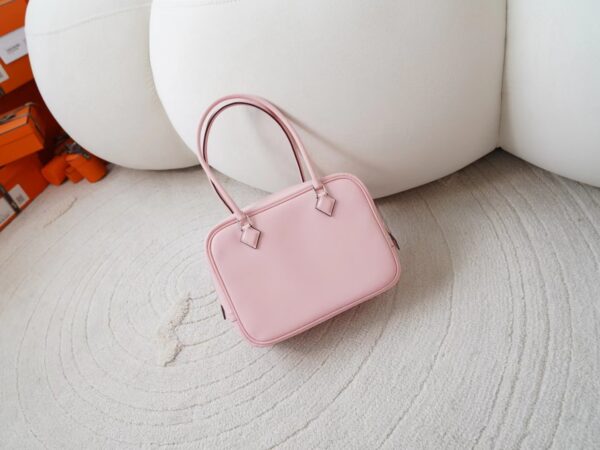 mmexport1726210320714-1 Hermes Bag Images Swift Leather Plume Mini 20CM 3Q Rose Sakura Silver Hardware