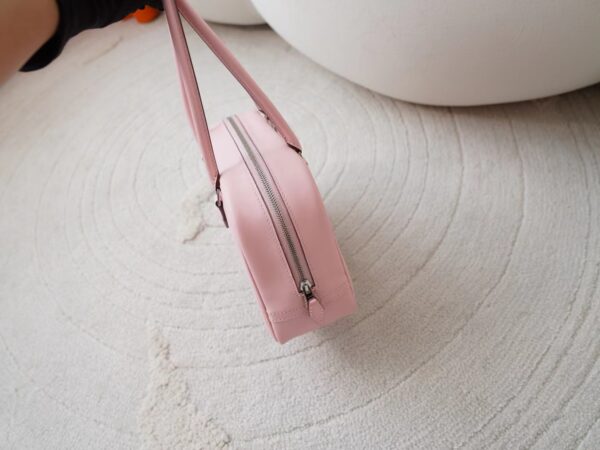 mmexport1726210324360 Hermes Bag Images Swift Leather Plume Mini 20CM 3Q Rose Sakura Silver Hardware