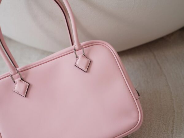 mmexport1726210326126 Hermes Bag Images Swift Leather Plume Mini 20CM 3Q Rose Sakura Silver Hardware