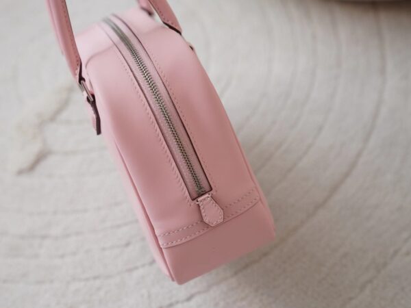 mmexport1726210327928 Hermes Bag Images Swift Leather Plume Mini 20CM 3Q Rose Sakura Silver Hardware