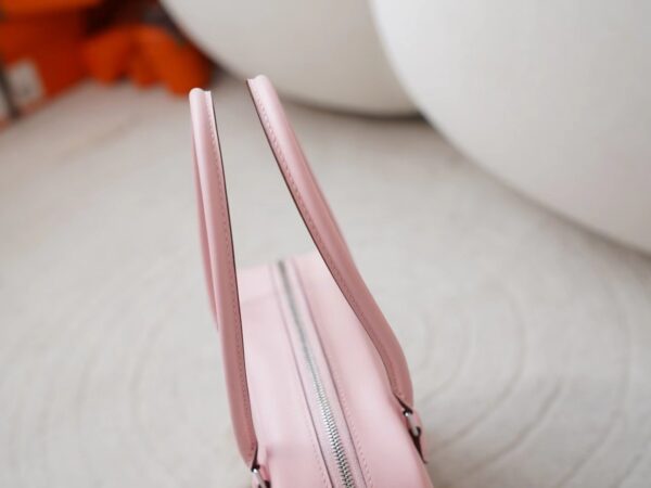 mmexport1726210333226 Hermes Bag Images Swift Leather Plume Mini 20CM 3Q Rose Sakura Silver Hardware