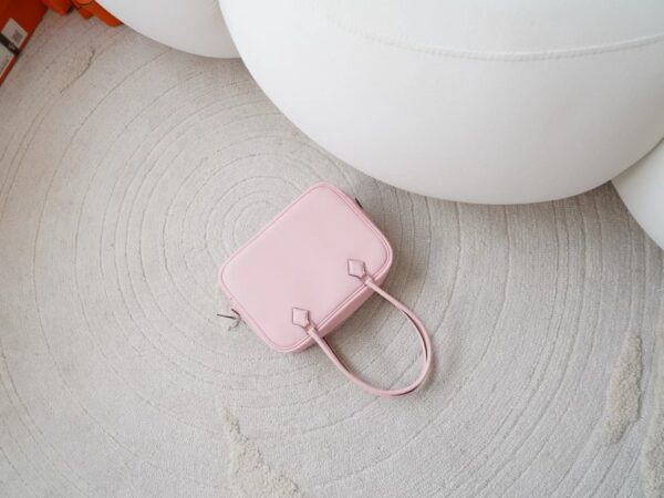mmexport1726210335014 Hermes Bag Images Swift Leather Plume Mini 20CM 3Q Rose Sakura Silver Hardware