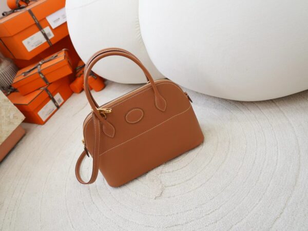 mmexport1726298972676 Hermes Bolide 27CM Women’s Bag CC37 Gold Evercolor Leather Gold Hardware