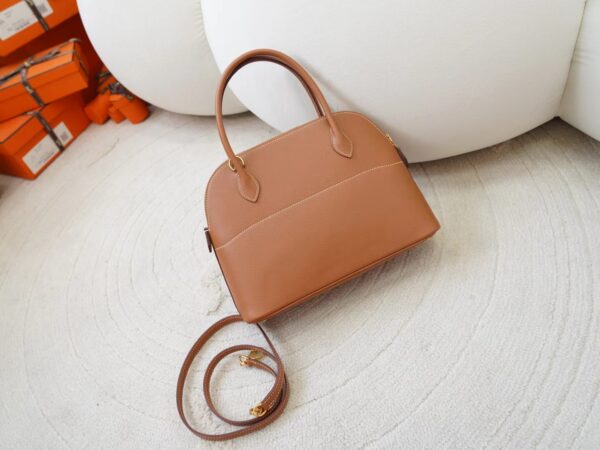 mmexport1726298974356 Hermes Bolide 27CM Women’s Bag CC37 Gold Evercolor Leather Gold Hardware
